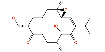 3,4-Epoxy-13,19-dihydroxy-1-cembrene-9,14-dione